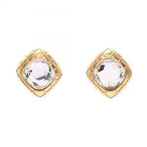 CHANEL White Earrings